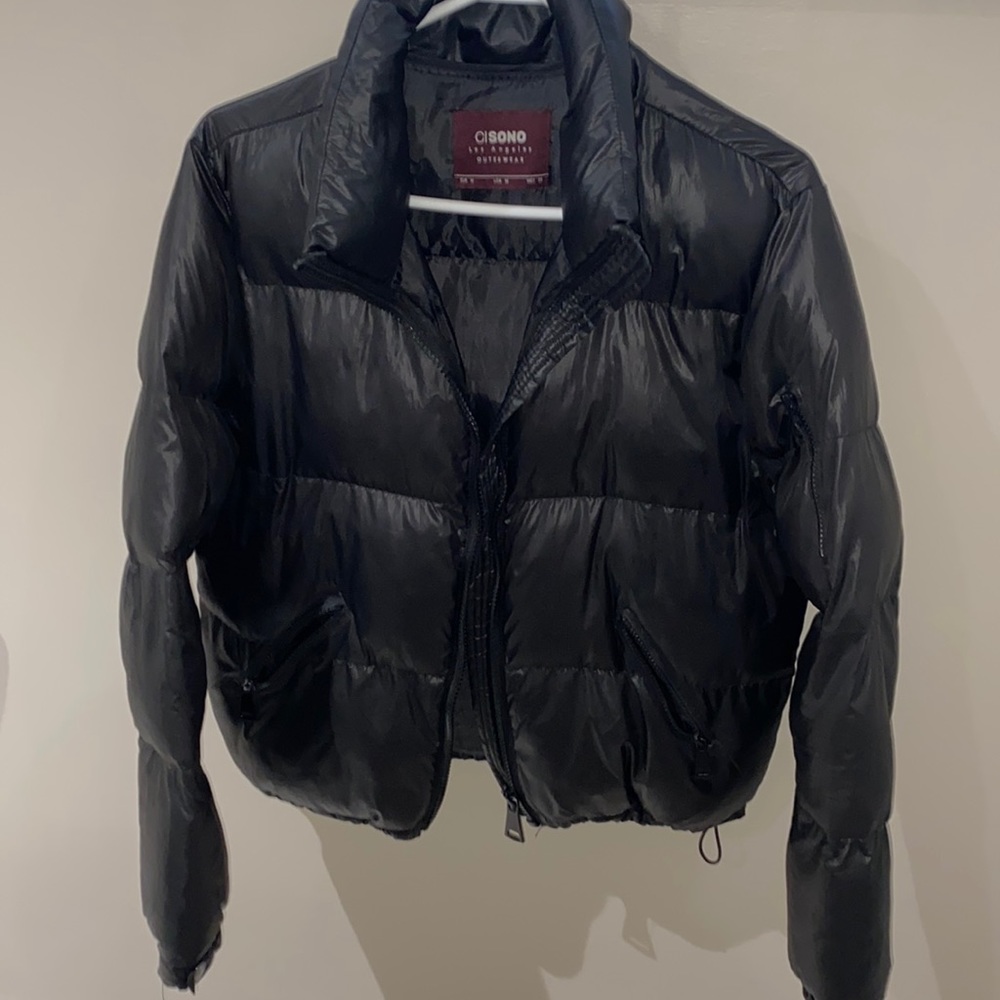 Cropped bomber jacket size medium